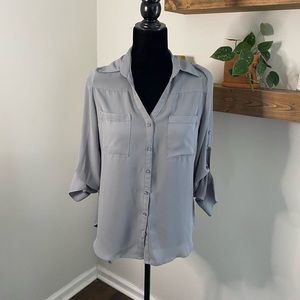 Express portofino button down top size small